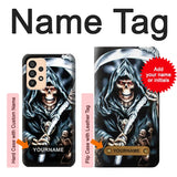Samsung Galaxy A33 5G Hard Case Grim Reaper with custom name