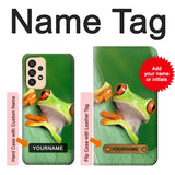 Samsung Galaxy A33 5G Hard Case Little Frog with custom name