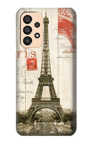Samsung Galaxy A33 5G Hard Case Eiffel Tower Paris Postcard