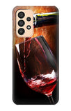 Samsung Galaxy A33 5G Hard Case Red Wine Bottle And Glass