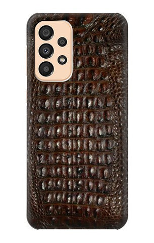 Samsung Galaxy A33 5G Hard Case Brown Skin Alligator Graphic Printed