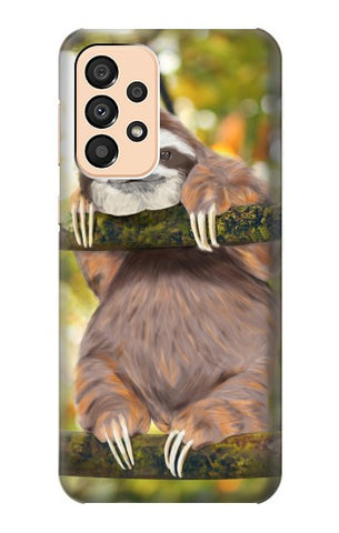 Samsung Galaxy A33 5G Hard Case Cute Baby Sloth Paint