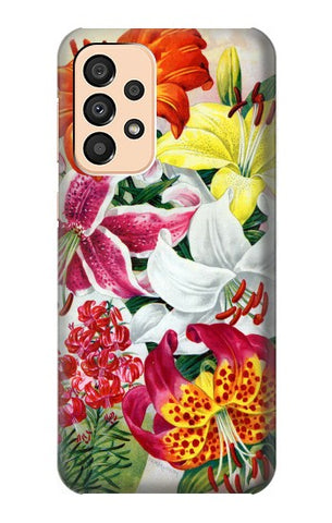 Samsung Galaxy A33 5G Hard Case Retro Art Flowers