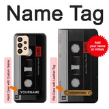 Samsung Galaxy A33 5G Hard Case Vintage Cassette Tape with custom name