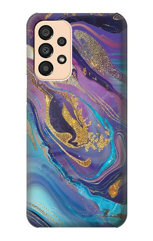 Samsung Galaxy A33 5G Hard Case Colorful Abstract Marble Stone