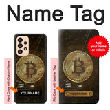Samsung Galaxy A33 5G Hard Case Cryptocurrency Bitcoin with custom name