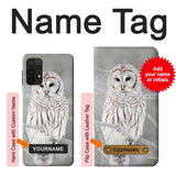 Samsung Galaxy A32 4G Hard Case Snowy Owl White Owl with custom name