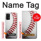 Samsung Galaxy A32 4G Hard Case New Baseball with custom name