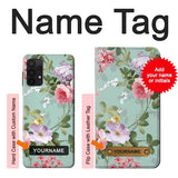 Samsung Galaxy A32 4G Hard Case Flower Floral Art Painting with custom name