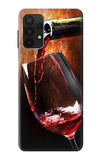 Samsung Galaxy A32 4G Hard Case Red Wine Bottle And Glass