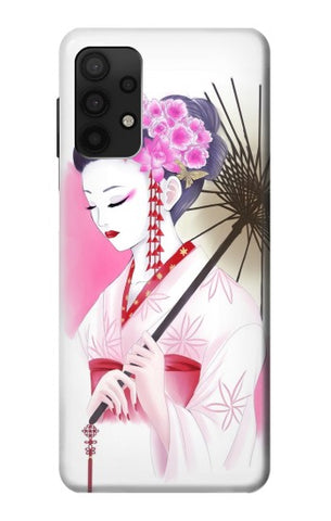 Samsung Galaxy A32 4G Hard Case Devushka Geisha Kimono