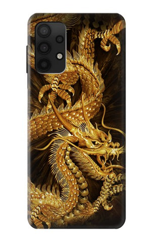 Samsung Galaxy A32 4G Hard Case Chinese Gold Dragon Printed