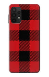 Samsung Galaxy A32 4G Hard Case Red Buffalo Check Pattern
