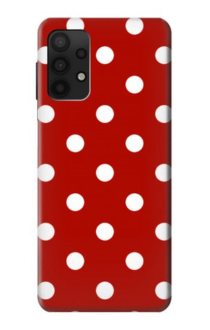 Samsung Galaxy A32 4G Hard Case Red Polka Dots