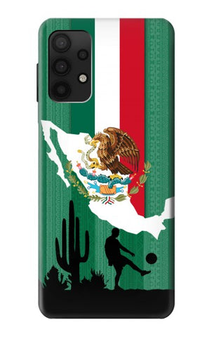 Samsung Galaxy A32 4G Hard Case Mexico Football Flag