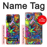 Samsung Galaxy A32 4G Hard Case Colorful Art Pattern with custom name