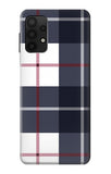 Samsung Galaxy A32 4G Hard Case Plaid Fabric Pattern