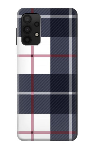 Samsung Galaxy A32 4G Hard Case Plaid Fabric Pattern