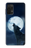 Samsung Galaxy A32 4G Hard Case Grim White Wolf Full Moon