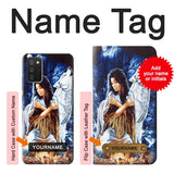Samsung Galaxy A03S Hard Case Grim Wolf Indian Girl with custom name