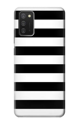 Samsung Galaxy A03S Hard Case Black and White Striped