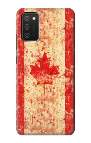 Samsung Galaxy A03S Hard Case Canada Flag Old Vintage