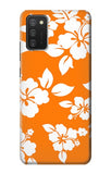 Samsung Galaxy A03S Hard Case Hawaiian Hibiscus Orange Pattern