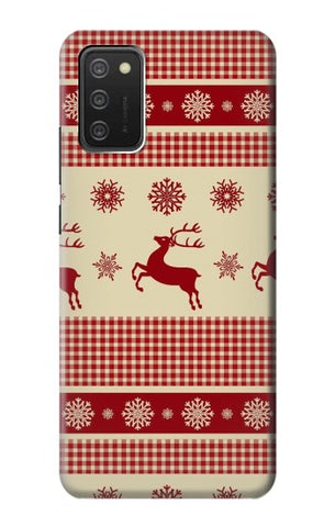 Samsung Galaxy A03S Hard Case Christmas Snow Reindeers