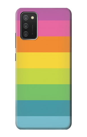 Samsung Galaxy A03S Hard Case Rainbow Pattern