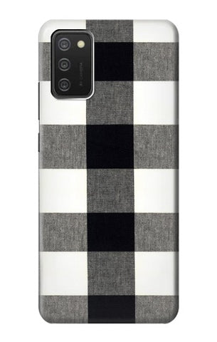 Samsung Galaxy A03S Hard Case Black and White Buffalo Check Pattern