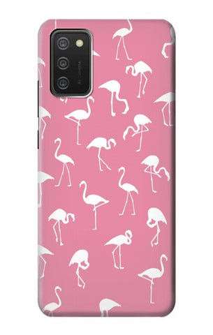 Samsung Galaxy A03S Hard Case Pink Flamingo Pattern