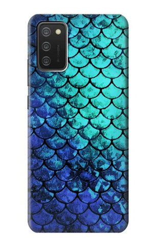 Samsung Galaxy A03S Hard Case Green Mermaid Fish Scale