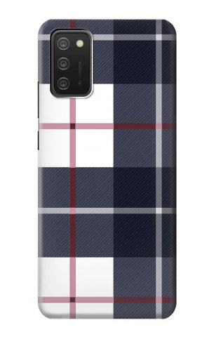 Samsung Galaxy A03S Hard Case Plaid Fabric Pattern