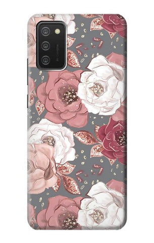 Samsung Galaxy A03S Hard Case Rose Floral Pattern
