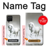 Samsung Galaxy A42 5G Hard Case White Horse with custom name
