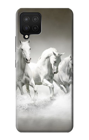 Samsung Galaxy A42 5G Hard Case White Horses