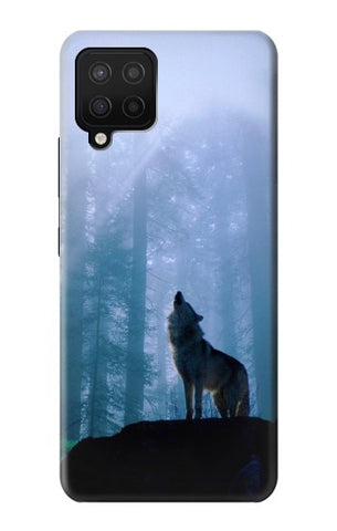 Samsung Galaxy A42 5G Hard Case Wolf Howling in Forest
