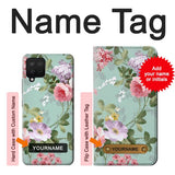 Samsung Galaxy A42 5G Hard Case Flower Floral Art Painting with custom name