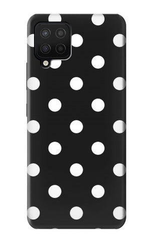 Samsung Galaxy A42 5G Hard Case Black Polka Dots