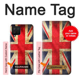 Samsung Galaxy A42 5G Hard Case British UK Vintage Flag with custom name