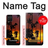 Samsung Galaxy A42 5G Hard Case California Sunrise with custom name