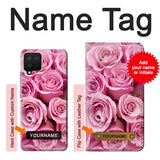Samsung Galaxy A42 5G Hard Case Pink Rose with custom name