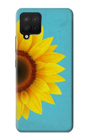 Samsung Galaxy A42 5G Hard Case Vintage Sunflower Blue