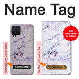 Samsung Galaxy A42 5G Hard Case Seamless Pink Marble with custom name