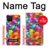 Samsung Galaxy A42 5G Hard Case Abstract Diamond Pattern with custom name