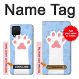 Samsung Galaxy A42 5G Hard Case Cat Paw with custom name