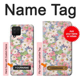 Samsung Galaxy A42 5G Hard Case Floral Flower Art Pattern with custom name