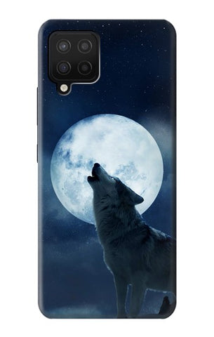 Samsung Galaxy A42 5G Hard Case Grim White Wolf Full Moon
