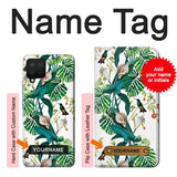 Samsung Galaxy A42 5G Hard Case Leaf Life Birds with custom name