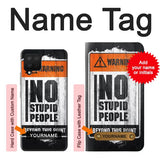 Samsung Galaxy A42 5G Hard Case No Stupid People with custom name